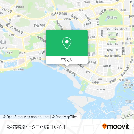 福荣路辅路/上沙二路(路口)地图