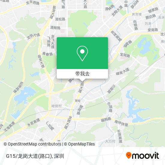 G15/龙岗大道(路口)地图