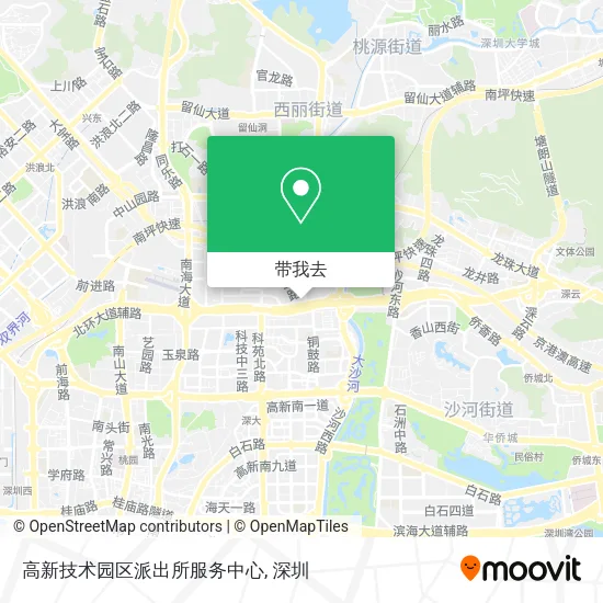 高新技术园区派出所服务中心地图