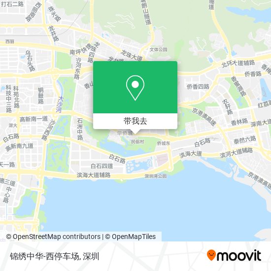 锦绣中华-西停车场地图