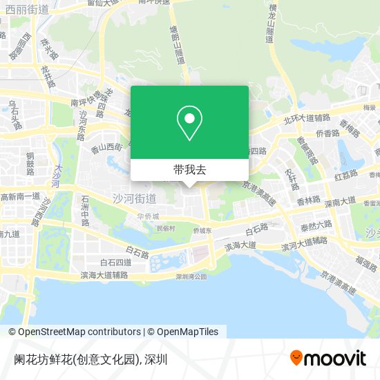 阑花坊鲜花(创意文化园)地图