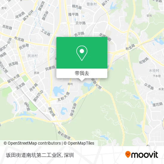 坂田街道南坑第二工业区地图