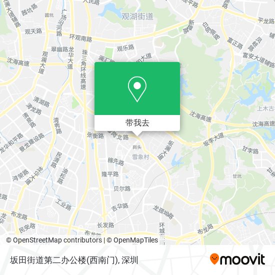 坂田街道第二办公楼(西南门)地图