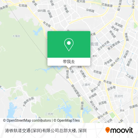 港铁轨道交通(深圳)有限公司总部大楼地图