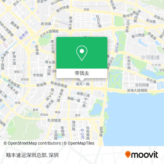 顺丰速运深圳总部地图