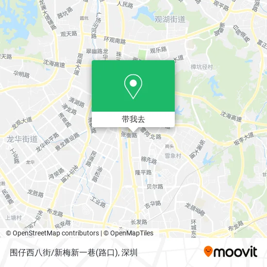 围仔西八街/新梅新一巷(路口)地图