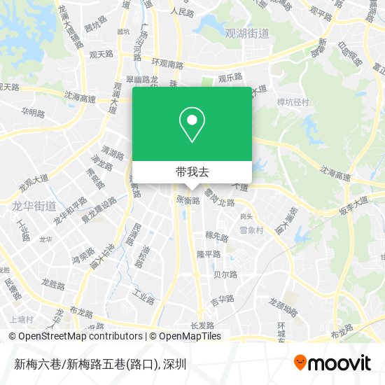 新梅六巷/新梅路五巷(路口)地图