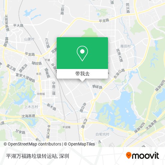 平湖万福路垃圾转运站地图