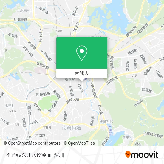 不差钱东北水饺冷面地图