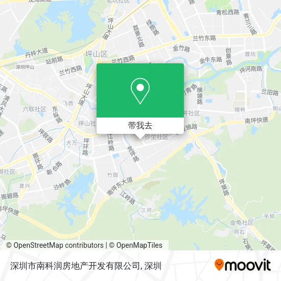 深圳市南科润房地产开发有限公司地图