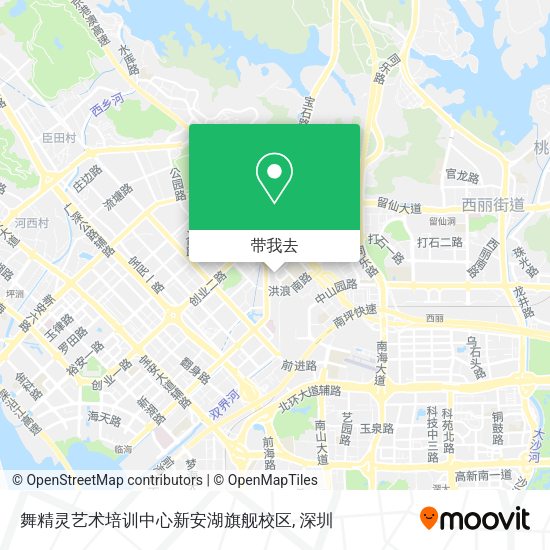 舞精灵艺术培训中心新安湖旗舰校区地图