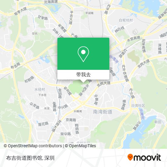 布吉街道图书馆地图