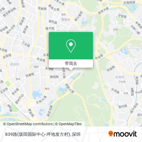 839路(坂田国际中心-坪地发方村)地图
