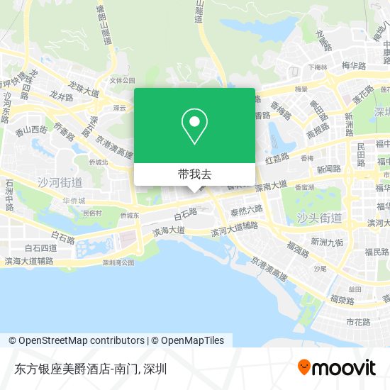 东方银座美爵酒店-南门地图