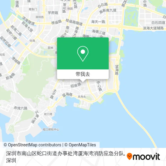 深圳市南山区蛇口街道办事处湾厦海湾消防应急分队地图
