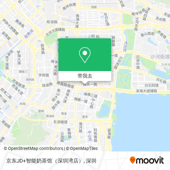 京东JD+智能奶茶馆（深圳湾店）地图