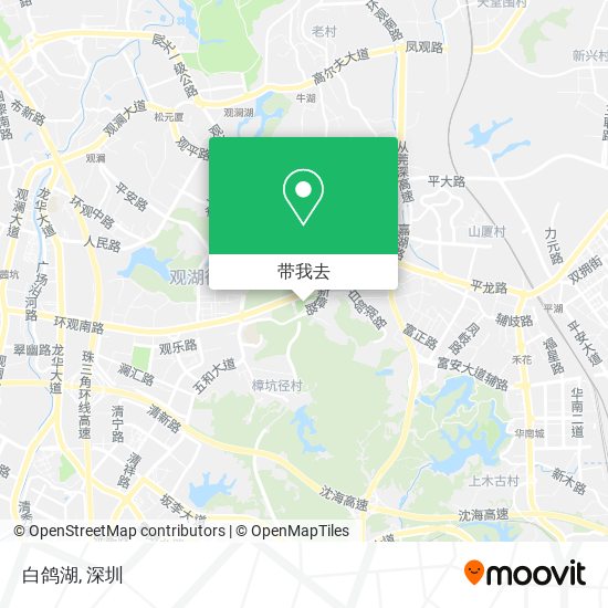 白鸽湖地图