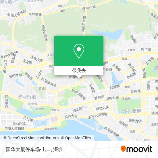 国华大厦停车场-出口地图