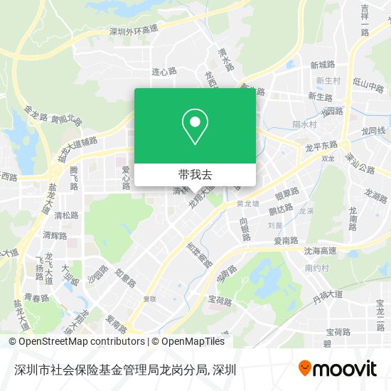 深圳市社会保险基金管理局龙岗分局地图