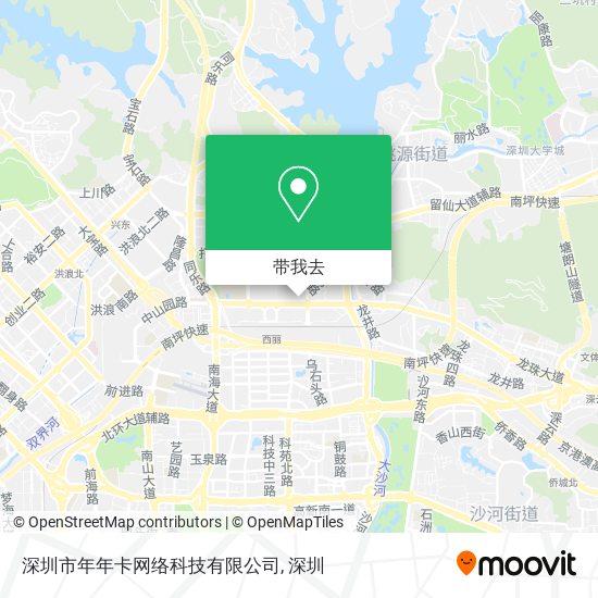 深圳市年年卡网络科技有限公司地图