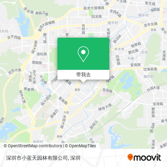深圳市小蓝天园林有限公司地图