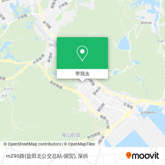 m290路(盐田北公交总站-国贸)地图