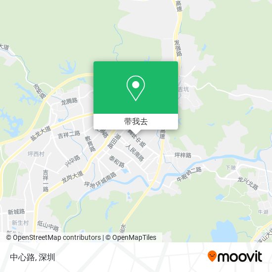 中心路地图