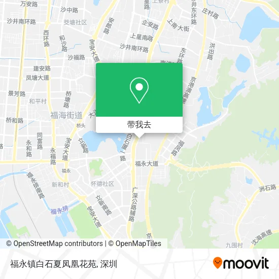 福永镇白石夏凤凰花苑地图