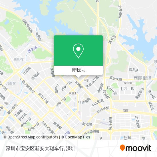 深圳市宝安区新安大聪车行地图
