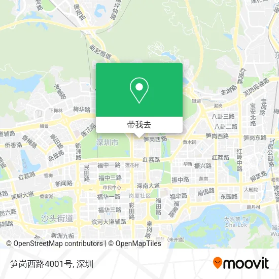 笋岗西路4001号地图