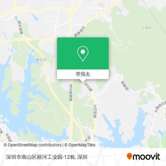 深圳市南山区丽河工业园-12栋地图
