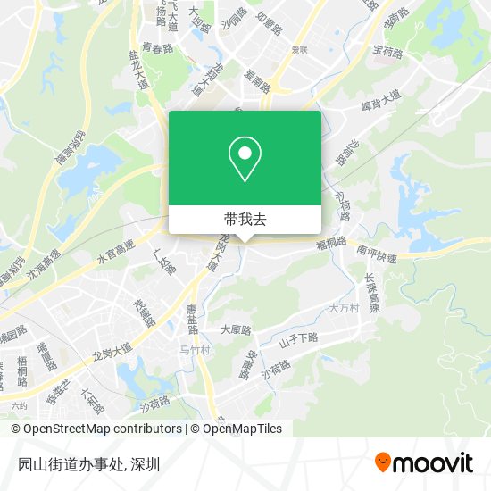 园山街道办事处地图