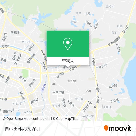 自己美韩流坊地图