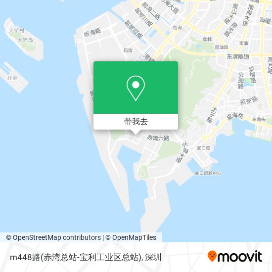 m448路(赤湾总站-宝利工业区总站)地图