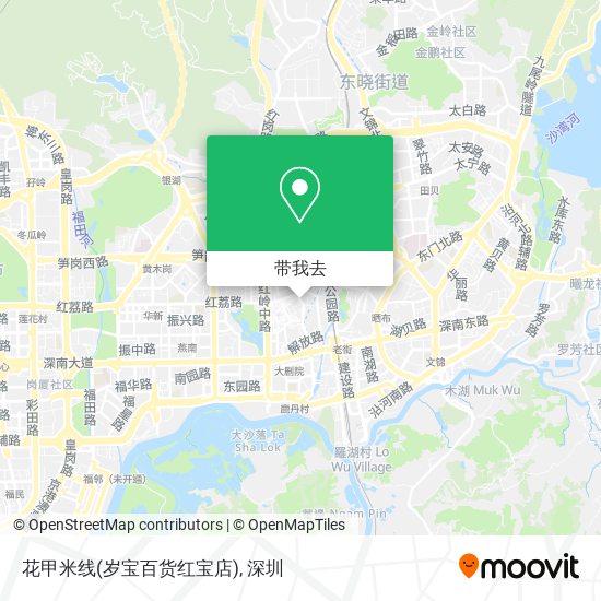 花甲米线(岁宝百货红宝店)地图