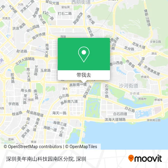深圳美年南山科技园南区分院地图