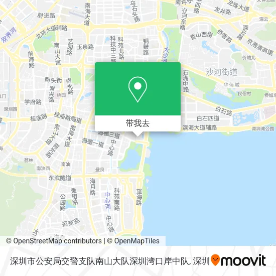 深圳市公安局交警支队南山大队深圳湾口岸中队地图