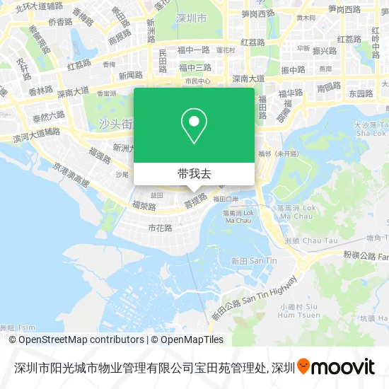 深圳市阳光城市物业管理有限公司宝田苑管理处地图