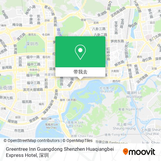 Greentree Inn Guangdong Shenzhen Huaqiangbei Express Hotel地图
