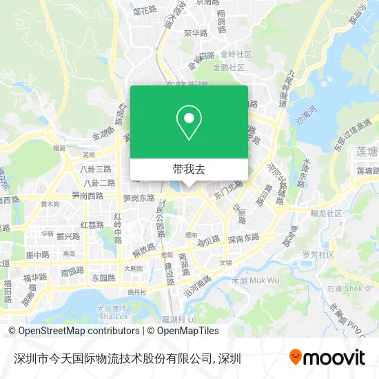 深圳市今天国际物流技术股份有限公司地图