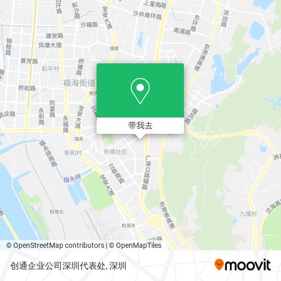 创通企业公司深圳代表处地图