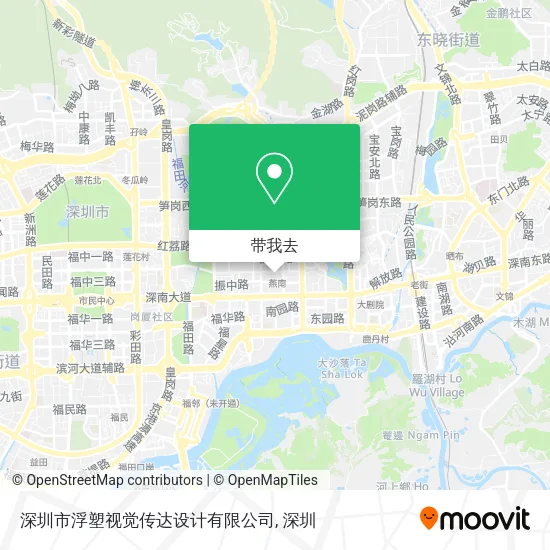 深圳市浮塑视觉传达设计有限公司地图