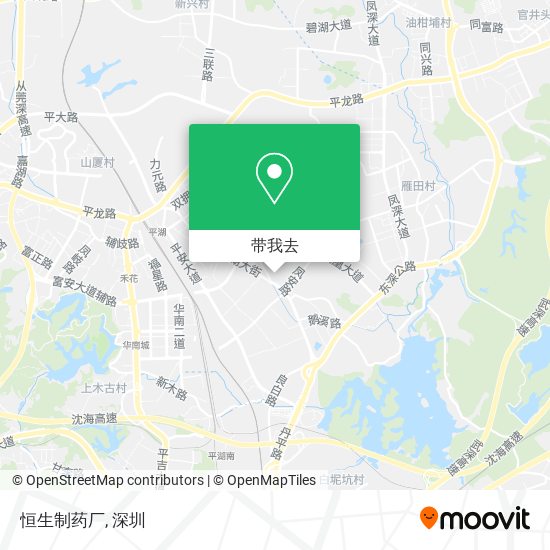 恒生制药厂地图