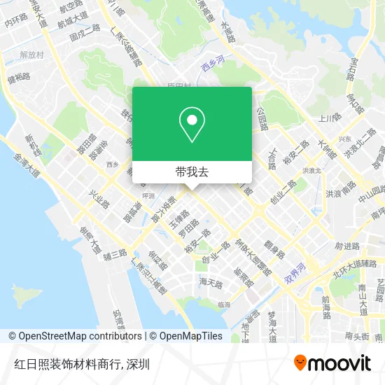 红日照装饰材料商行地图