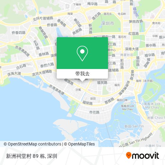 新洲祠堂村 89 栋地图