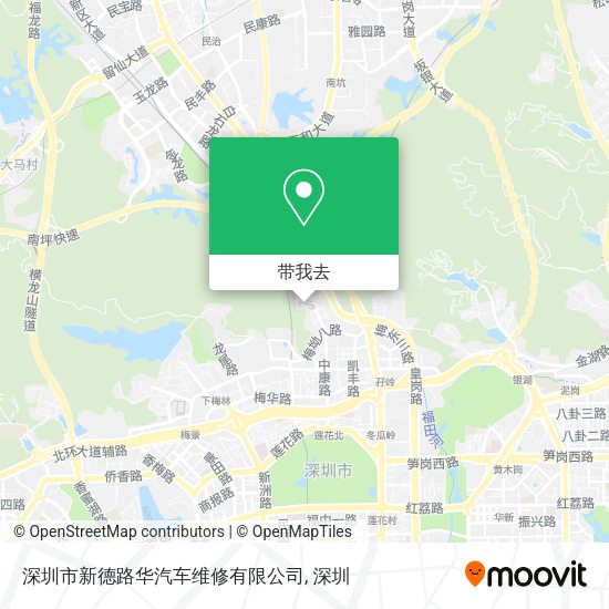 深圳市新德路华汽车维修有限公司地图