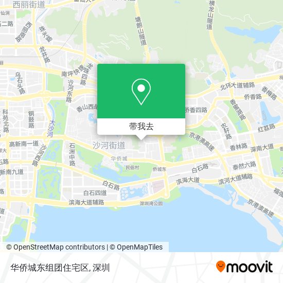 华侨城东组团住宅区地图