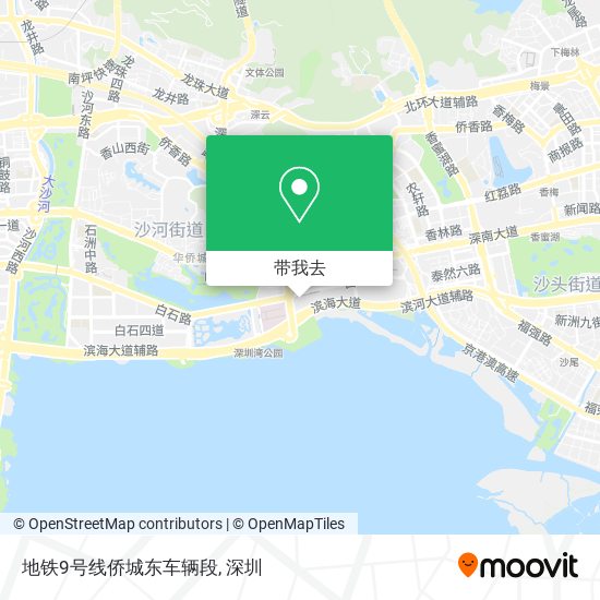 地铁9号线侨城东车辆段地图