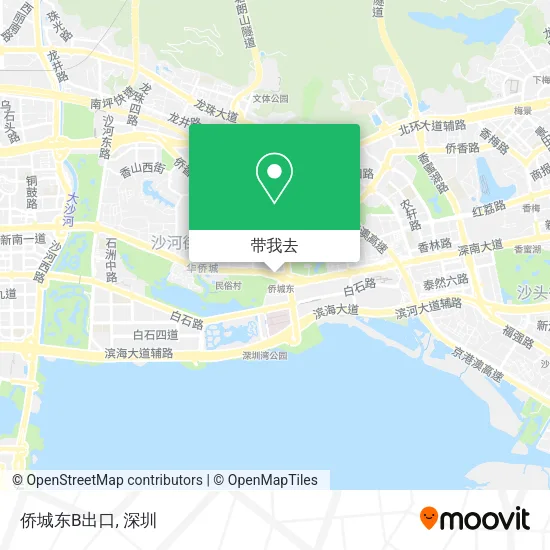 侨城东B出口地图