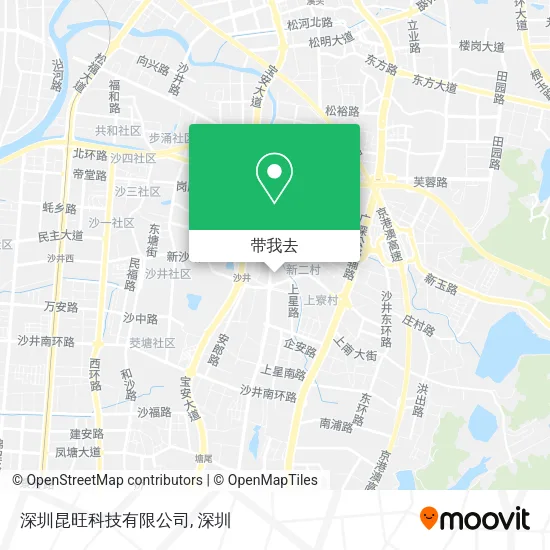 深圳昆旺科技有限公司地图
